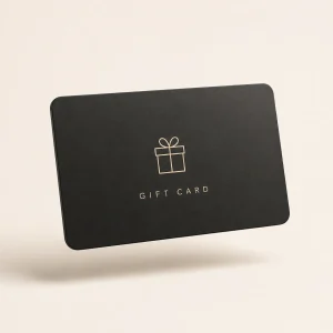 Black PURE gift card with gift icon